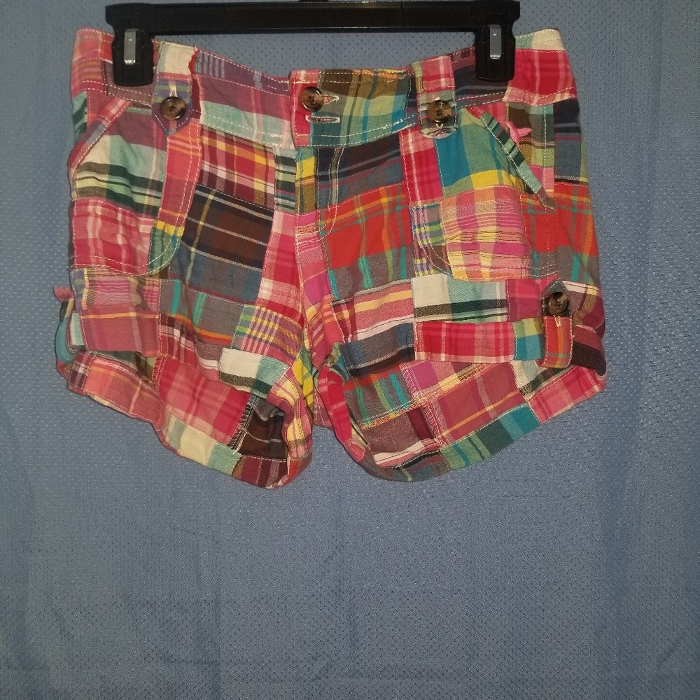 Grane pink plaid shorts